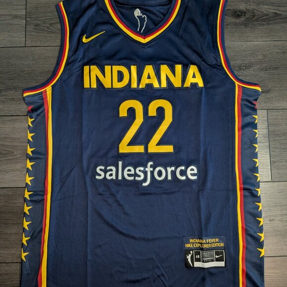 Other - Caitlin Clark #22 Indiana Fever Blue Salesforce Basketball Jersey